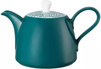 Seltmann Weiden Life Fashion Trendy Kanne petrol, Porzellan, 1,4L