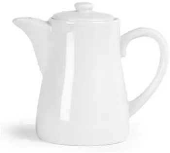 Olympia Whiteware Kaffeekannen aus Porzellan 310ml, 4er-Pack (U824)