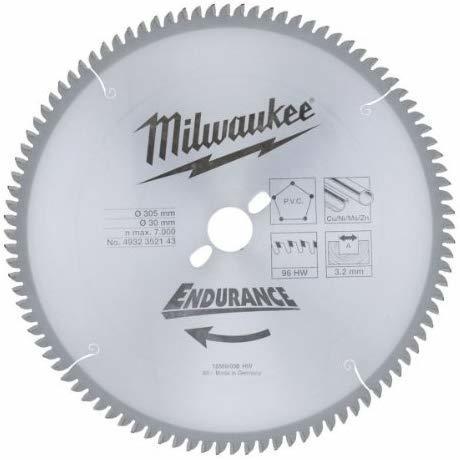 Milwaukee Sägeblatt Alu für Kapp- und Gehrungssägen 305/30 mm Z96