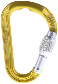 Petzl Attache Screw-Lock Carabiner yellow