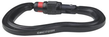 AustriAlpin Pirum GI Screwgate Carabiner with Visual Safety Band matte black anodized