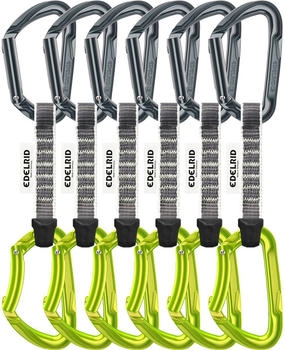 Edelrid Pure Express Set 6er Pack (73791-627-10cm) grün
