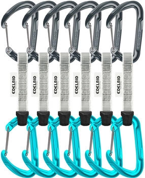 Edelrid Pure Wire Express Set 6er Pack (73793-602-10cm) grau