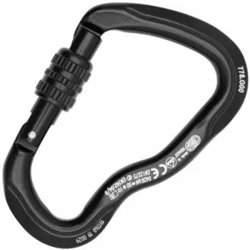 Kong Alukarabiner Ferrata Twist Lock - Klettersteig-Karabiner schwarz/grau (Black)