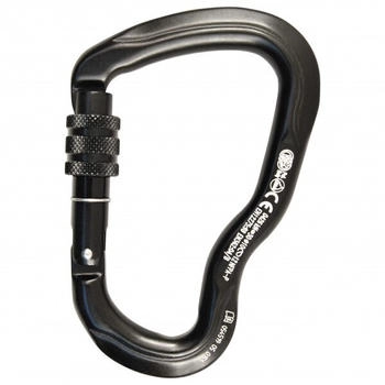 Kong Ferrata Screw Sleeve - Klettersteig-Karabiner grau/schwarz (Black)