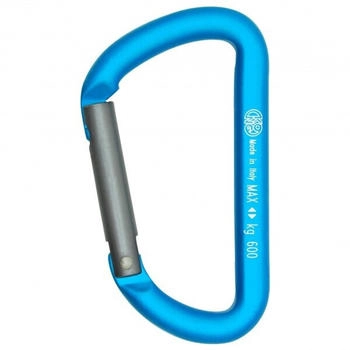 Kong Mini D - Materialkarabiner blau (Cyan / Grey)
