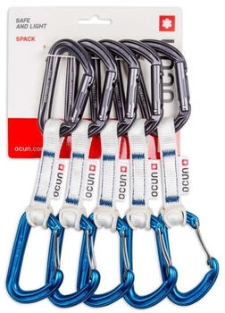 Ocun Hawk QD Combi Bio-Dyn-Ring 15 mm - Express-Set, Gr. 10 cm, grau (Blue)