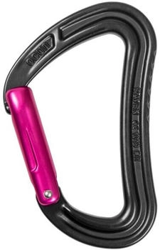 Ocun Raven Straight - Schnappkarabiner grau (Anthracite / Pink)