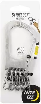 Nite Ize SlideLock KeyRack Karabinerhaken Edelstahl (KCK-11-R3)
