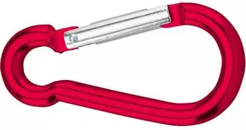 Dörner + Helmer Karabinerhaken Aluminium rot eloxiert 60mm 20St. (4815724)