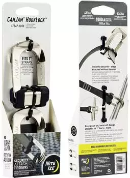 Nite Ize CamJam HookLock Riemenhaken, groß, 2er-Pack (NI-CJHL-11-2R8)