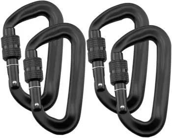 Intirilife Karabiner 4er-Set, schwarz (IL-100655)