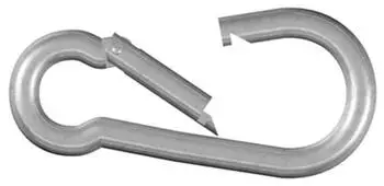 Dörner + Helmer Karabinerhaken galvanisiert Ø 4mm, 20 Stk. (4815034)