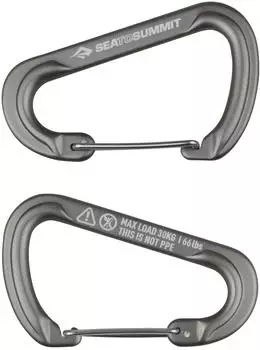 Sea to Summit Accessory Carabiner Large, grau, 2er-Set (ATD0140-00060501)