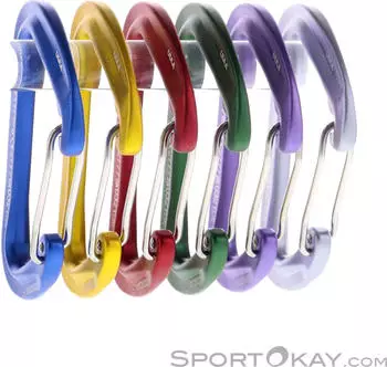 Mammut Sender Wire Rackpack Schnappkarabiner-Set, 6er-Pack, mehrfarbig