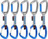 Mammut 5er Pack Crag Indicator Wire Express Set 10cm silver/blue