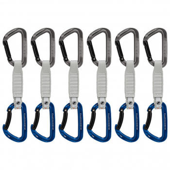 Mammut Workhorse Keylock Quickdraws - Express-Set 12 cm - Straight / Bent Gate Grey/Blue