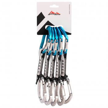 AustriAlpin Rockit Mixed Set - Schnappkarabiner 11 cm - Drahtbügel + Schnapper BlauEloxiert
