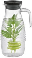 APS Karaffe "OLD FASHIONED" aus Glas, mit Auffangsieb und Deckel, 1,8 Liter
