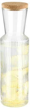 APS 10738 Glaskaraffe &bdquo;Lines, 27 cm H&ouml;he, 0,7 l Volumen