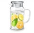 Arendo Glaskaraffe mit Deckel und Griff 1,45L