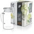 Arendo Glaskaraffe mit Deckel und Griff 1,45L