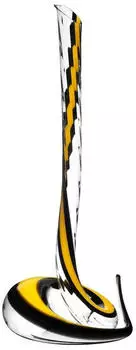 Riedel Cobra Dekanter Weinkaraffe Weindekanter Kristallglas Gelb-Schwarz 1.5 L