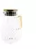 Almina Glaskaraffe Riffle Design mit goldenem Henkel und Deckel 1,8L (AL-0570)