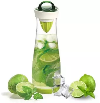 bremermann Karaffe 2in1 mit Infuserstab und Zitruspresse, 1,1L, gr&uuml;n (42038)