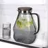 LuxusKollektion Glaskaraffe mit Deckel 1,8L, schwarz