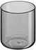 Cilio Lorenzo Wasserkaraffe mit Trinkglas, mundgeblasen, Borosilikatglas grau, 750ml