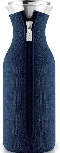 Eva solo Kühlschrank Karaffe mit Neopren-Mantel 1,0 l Navyblau