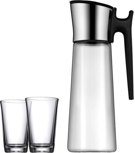 WMF Wasserkaraffe Basic mit Griff + 2 Gläser