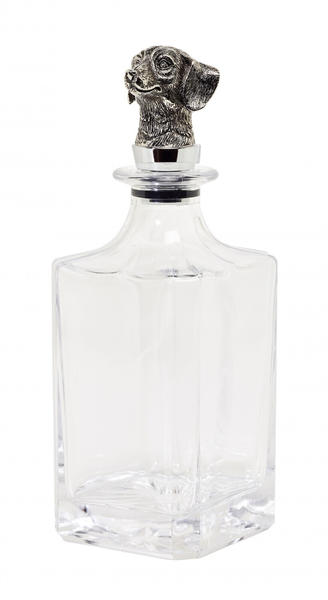 Edzard Glas Karaffe Hund H 26cm