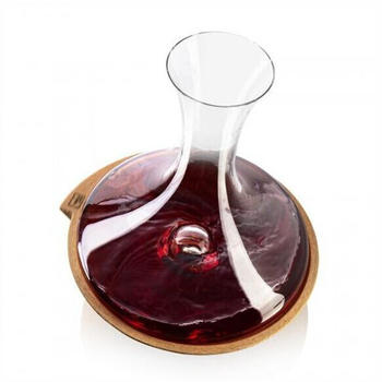 Vacu Vin karaffe Swirling 1 Liter Dekanter Glas Hocker transparent Dekantierer