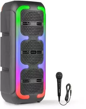 Fenton Track310 Bluetooth-Lautsprecher 120W LED-Lichtshow, Akku 8h (Track310)