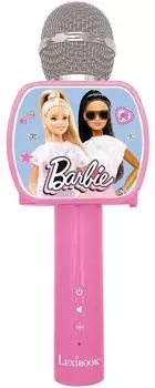 Lexibook Barbie kabelloses Karaoke-Mikrofon mit Bluetooth-Lautsprecher (MIC240BB)