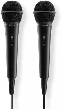 Hama Dynamisches Karaoke-Mikrofon 3,5mm/6,3mm Klinke, 2,5m Kabel (00046002)