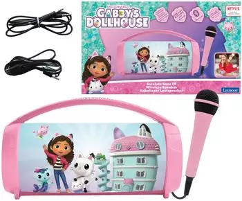 Lexibook Gabby's Dollhouse Bluetooth-Lautsprecher mit Licht & Mikrofon (BTP585GDHZ)