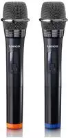 Lenco MCW-020BK, Lenco MCW-020BK - Set of 2 wireless microphones with portable