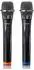 Lenco MCW-020BK Funk-Mikrofon-Set 2 Handmikrofone 6,3mm-Empfänger (MCW-020BK)