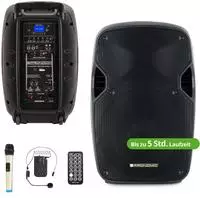 Pronomic Move 12" Partybox - Mobile PA-Anlage Bluetooth Lautsprecher TWS -...