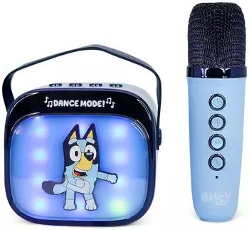 OTL Bluey PopSing LED kabelloser Karaoke-Lautsprecher mit Mikrofon (BL1444)
