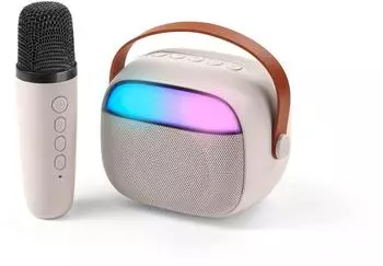 Cellular Line Mini Karaoke Speaker Bluetooth, wei&szlig; (BTSPKKARAOKEMINIW)