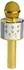 Denver KMS-20G Karaoke-Mikrofon mit Bluetooth-Lautsprecher, 5W, gold (KMS-20G)