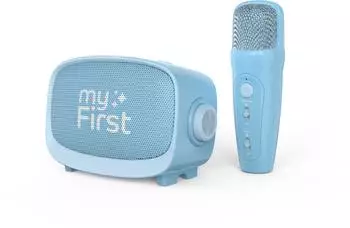 myFirst Voice 2 tragbares Mikrofon & Wireless-Lautsprecher, blau (FV5201SA-BE01)