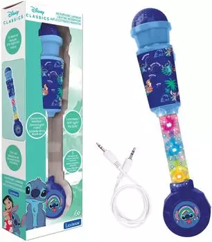 Lexibook Stitch Leuchtmikrofon mit Lautsprecher, Aux-In (MIC90D)