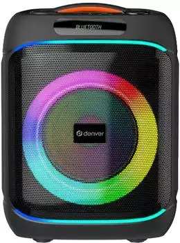 Denver BPS-270 Party-Lautsprecher 8" Woofer, 40W RMS, Bluetooth, LED, Karaoke (BPS-270)