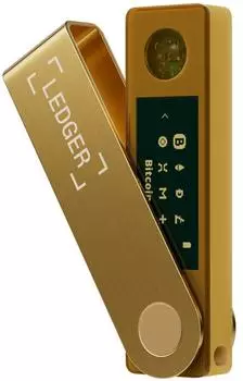 Ledger Nano X Krypto-Hardware-Wallet Gold mit Bluetooth (LNX-GOLD-ENDEPT)