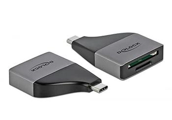DeLock USB Type-C Kartenleser für SD / MMC + Micro SD Speicherkarten (64117)